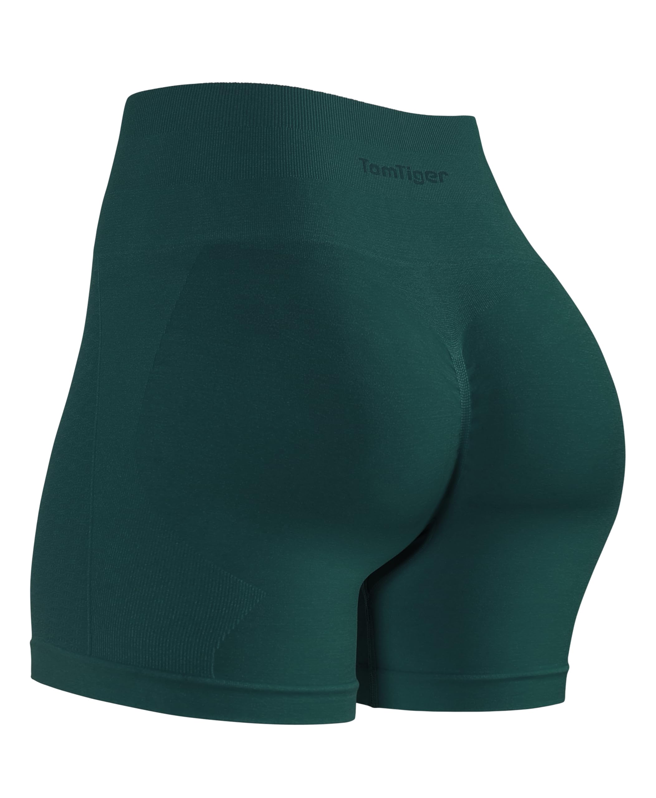 TomTiger Womens Athletic Seamless Shorts High Waisted Squat Proof Tummy Control Exercise Shorts Women