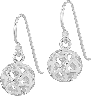Tuscany Silver Damen Ohrhänger Sterling Silber Filigran Ball
