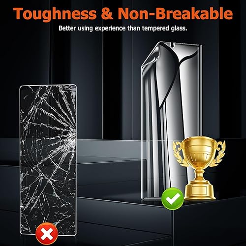 Miniatura 2 de LYWHL Paquete de 3 protectores de pantalla para Samsung Galaxy S24 Ultra, película de hidrogel de TPU flexible y duradera, protección de cobertura