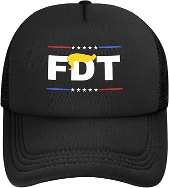 FDT Hat Anti-47 Trucker Hats Mesh Baseball Cap Black