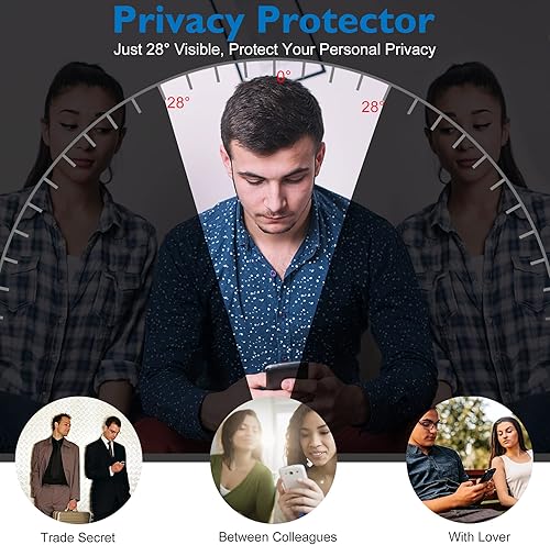 Miniatura 2 de Mothca Protector de pantalla de PET templado de privacidad antiespía para Samsung Galaxy S21 FE 5G, paquete de 2, compatible con identificación de