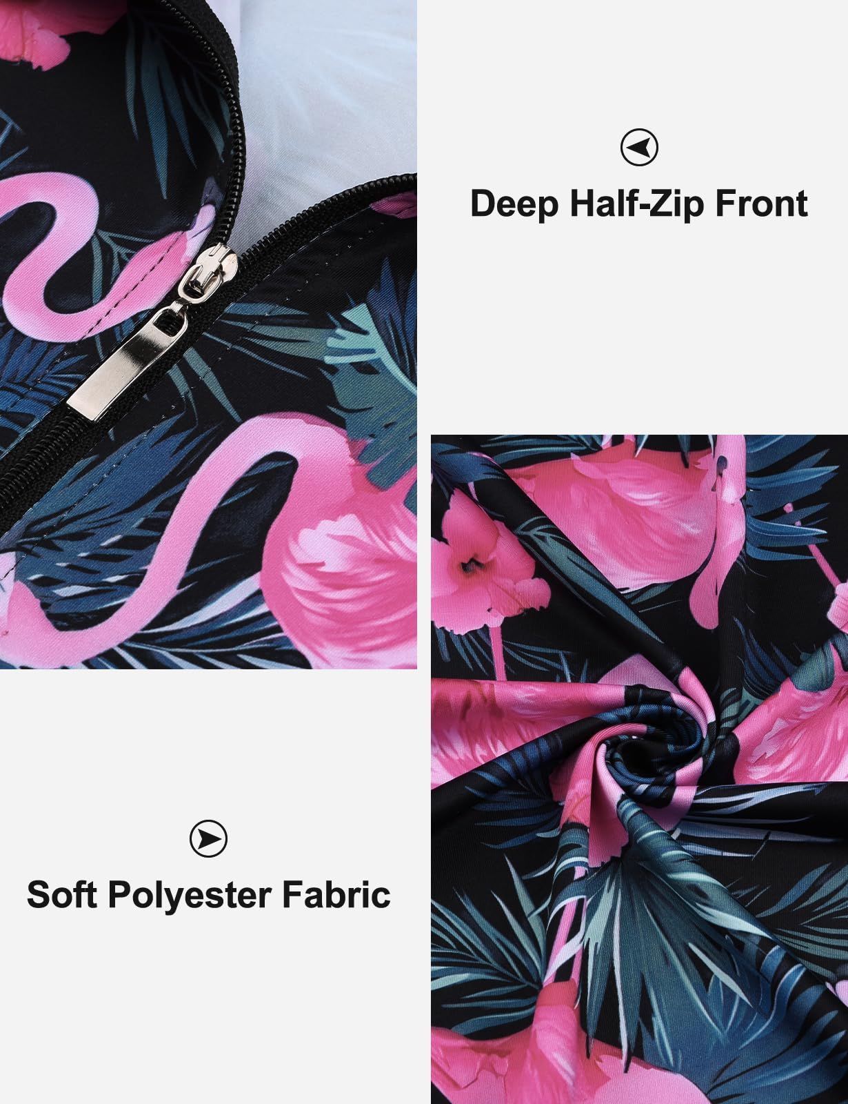 Cucuchy Style Polo Tennis Golfkleider Damen Kurzarm Ärmellos Sportliches Kleid mit Reißverschluss