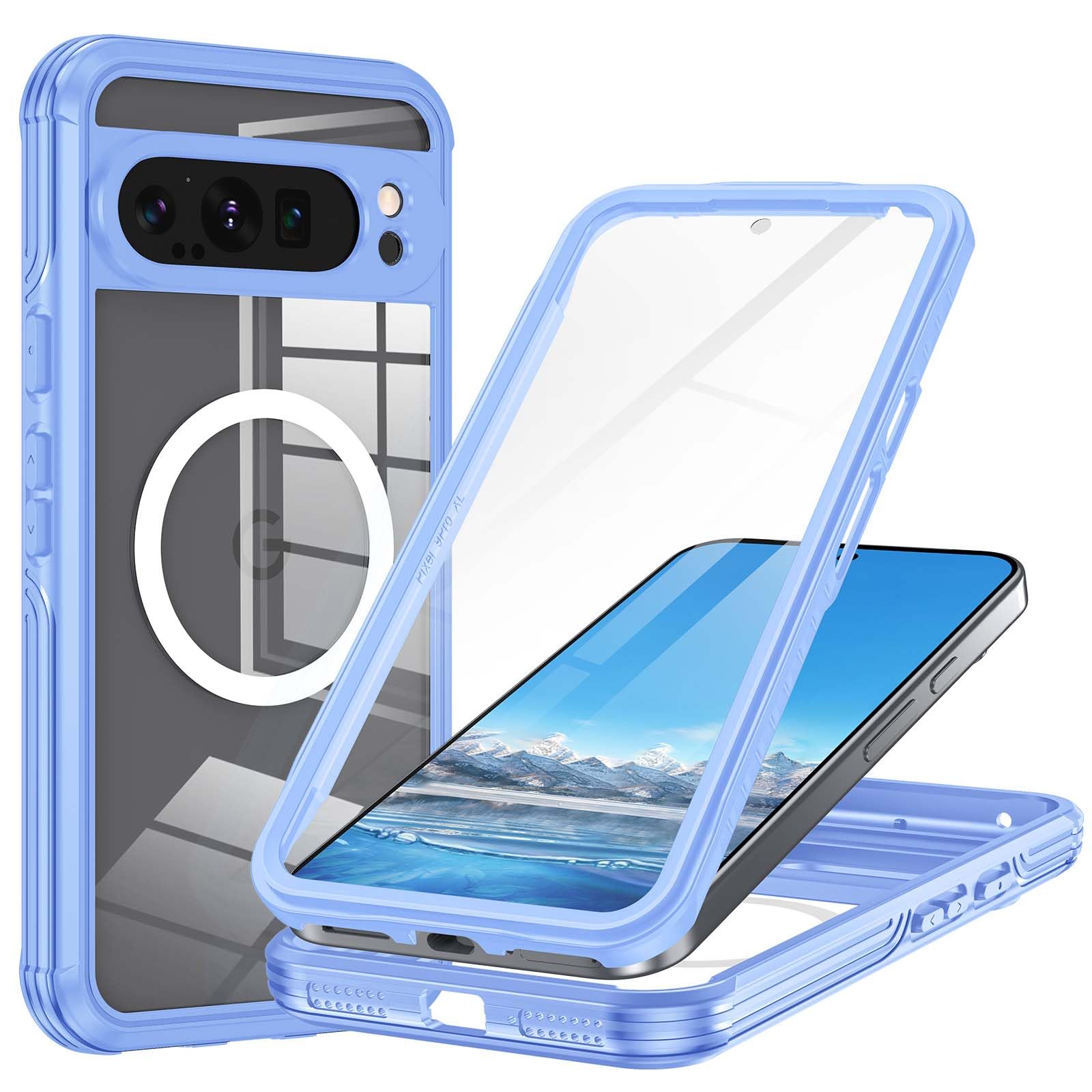 Hekodonk For Google Pixel 9 Pro XL Case, Green, With Built-in