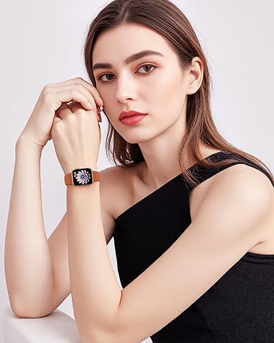 Miniatura 4 de TreasureMax Correa deportiva compatible con correas de Apple Watch de 1.49, 1.57, 1.61, 1.65, 1.73, 1.77 y 1.73 pulgadas, correa de silicona suave