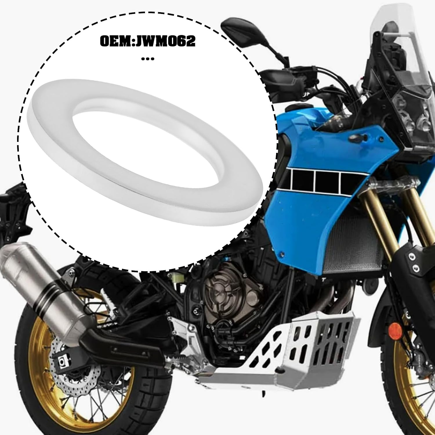 ECSiNG 20Pcs Oil Sump Plug Drain Washer JWM062 Compatible with Yamaha XTZ 700 TENERE 2019-2020 14x22x1.5mm