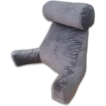Coussin De Lecture, Oreiller De Fauteuil De Lit, Coussin De Lecture pour Lit Ou Canapé Adulte, Oreiller De Lecture avec Accoudoirs, Coussin De Lecture Ergonomique, pour Lire, Se Détendre