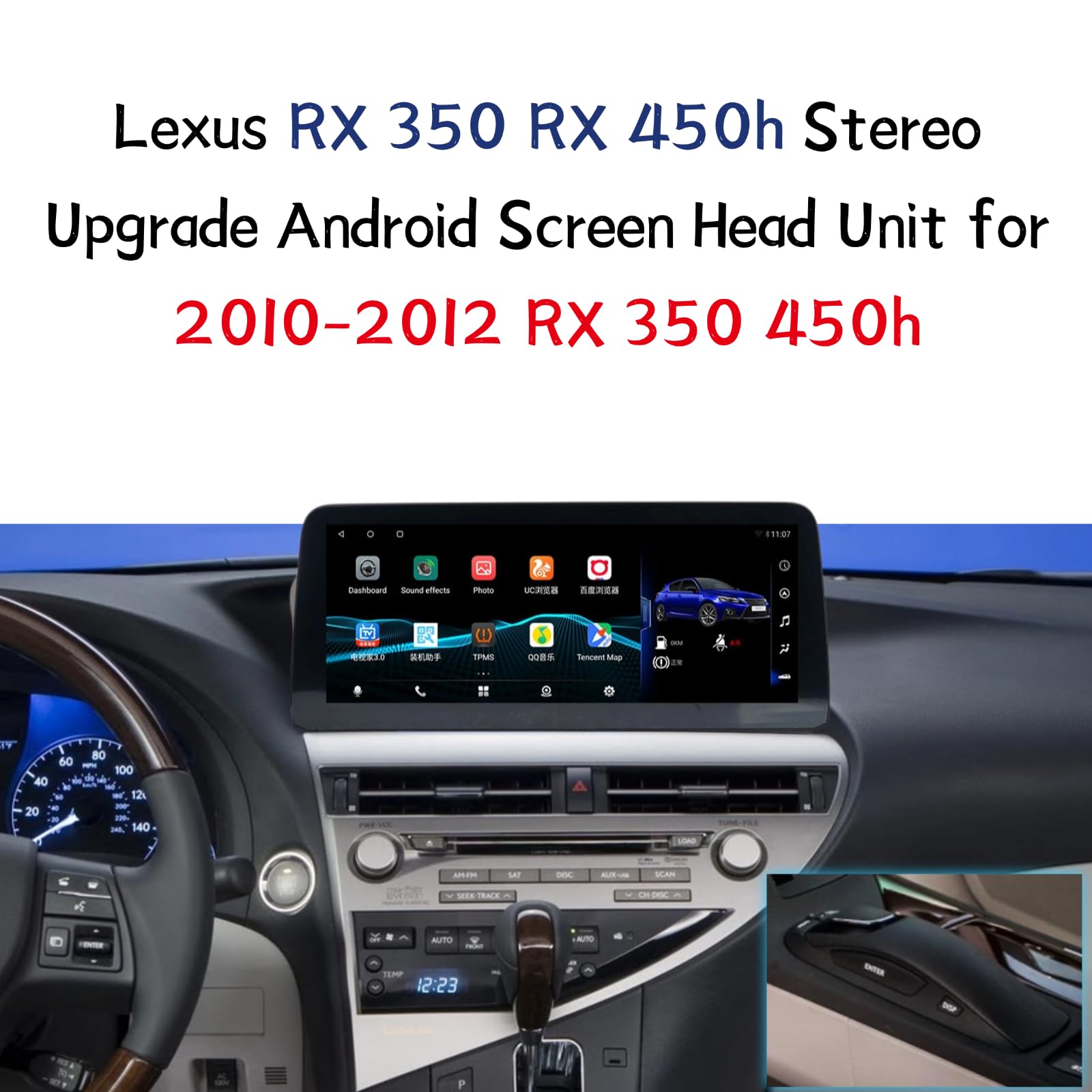 Amazon.co.jp: Android 13 カーステレオ Lexus RX350 RX450h 2010-2012