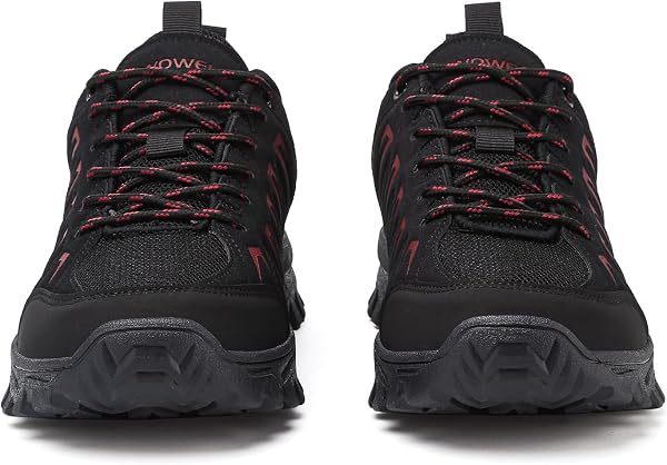 HaloTeam Zapatos de Senderismo Hombre Antideslizantes Transpirable Trekking Sneakers Escalada Zapatillas de Montaña EU 39-EU 45 - 4