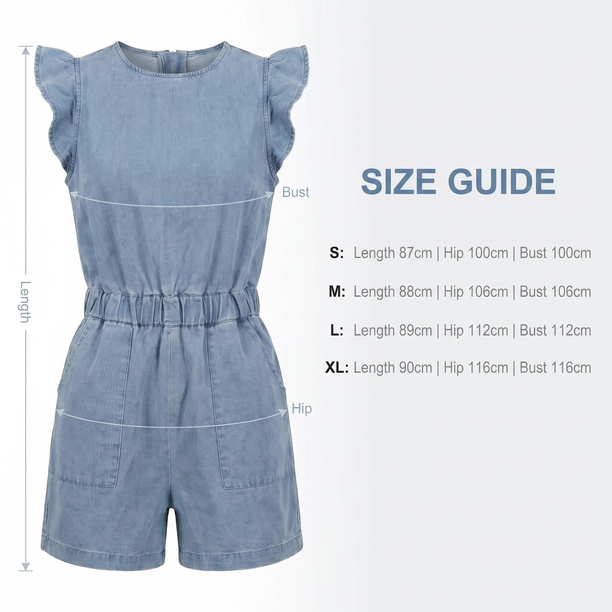 Jumpsuit Donna Elegante senza maniche Tuta Casual Salopette Estiva Corta Spiaggia pantaloncini Tutina