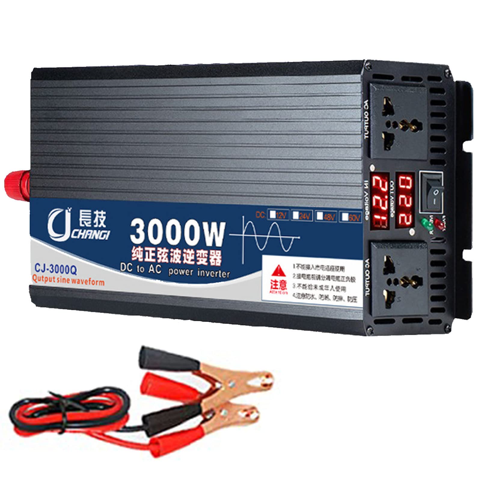 Onduleur pure sinus 48V vers 220V 5000W pour supprimer les bruits de friture électriques