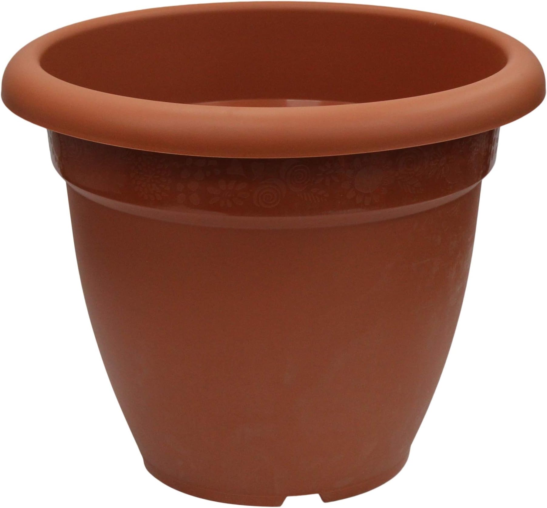 ThumbsUp Extra Large 50cm Barrel Planter Black Plastic Planter Plant Pot Flower Pot Amazon.co