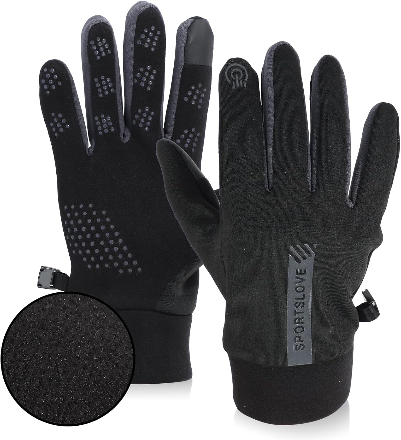 Winter Gloves Men, Waterproof Windproof Winter Gloves for Women, Non