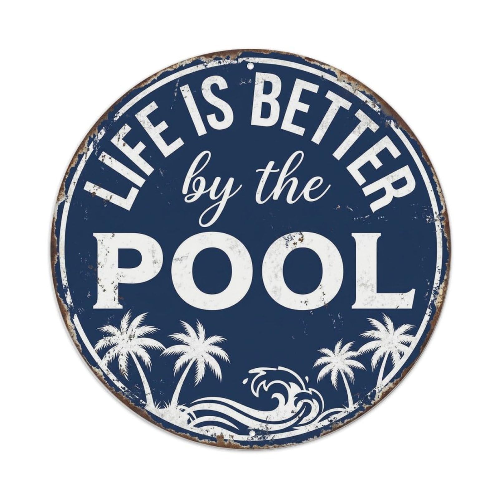 Tgrcjimh Style. Life Is Better By The Poolmetal Tin Sign