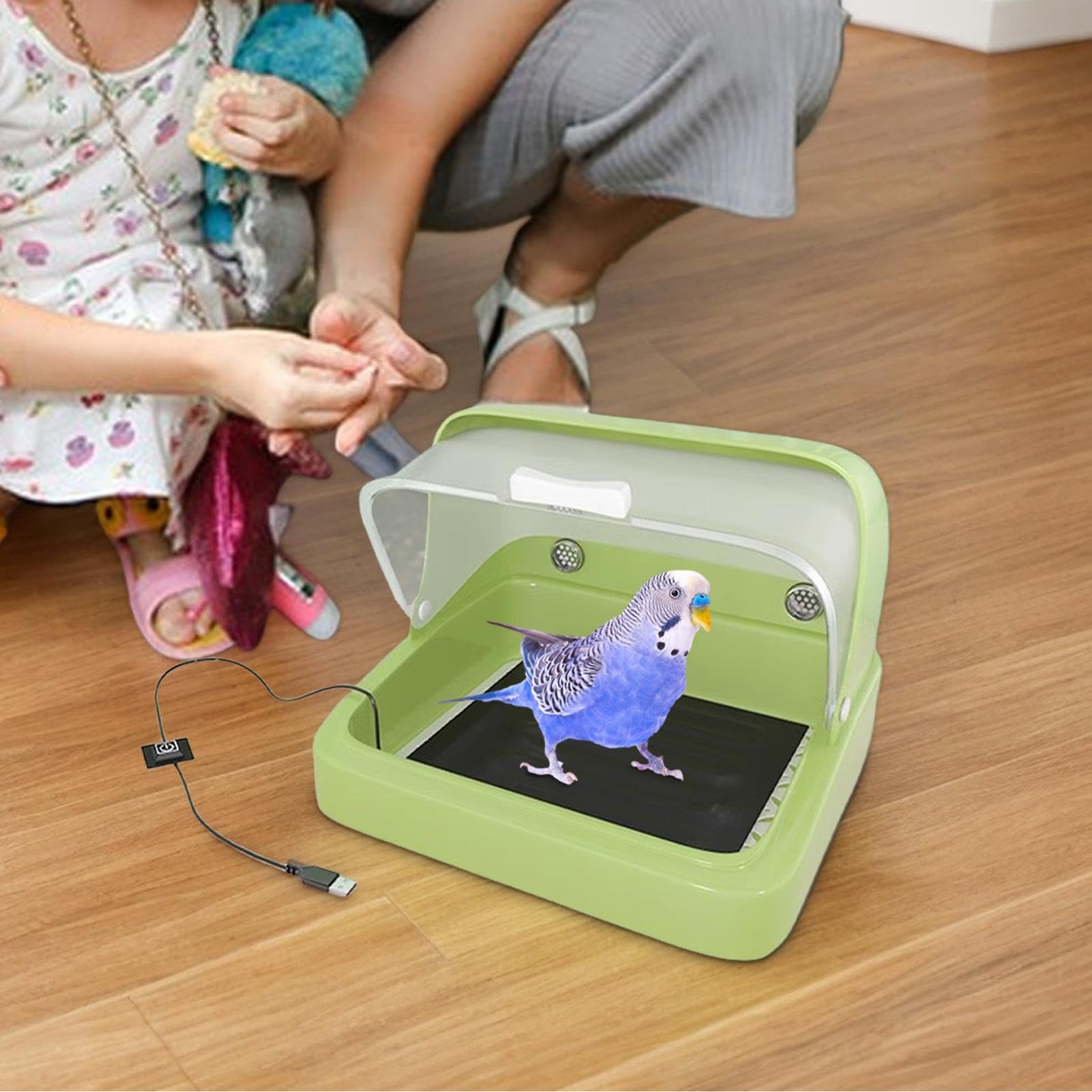 Calentador Para Criadora Ajustable En 3 Temperaturas Con Visualización | Criadora Pollitos Para Pollitos Recién Nacidos Accesorios de Mascotas y de Crianza