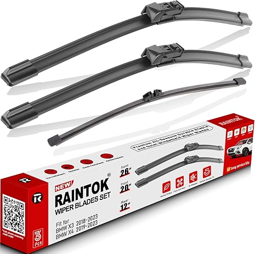 Miniatura 38 de Juego de limpiaparabrisas de 24" 17" 10" de repuesto para Dodge Caliber 2007 2008 2009 2010 2011 2012, limpiaparabrisas delantero y trasero