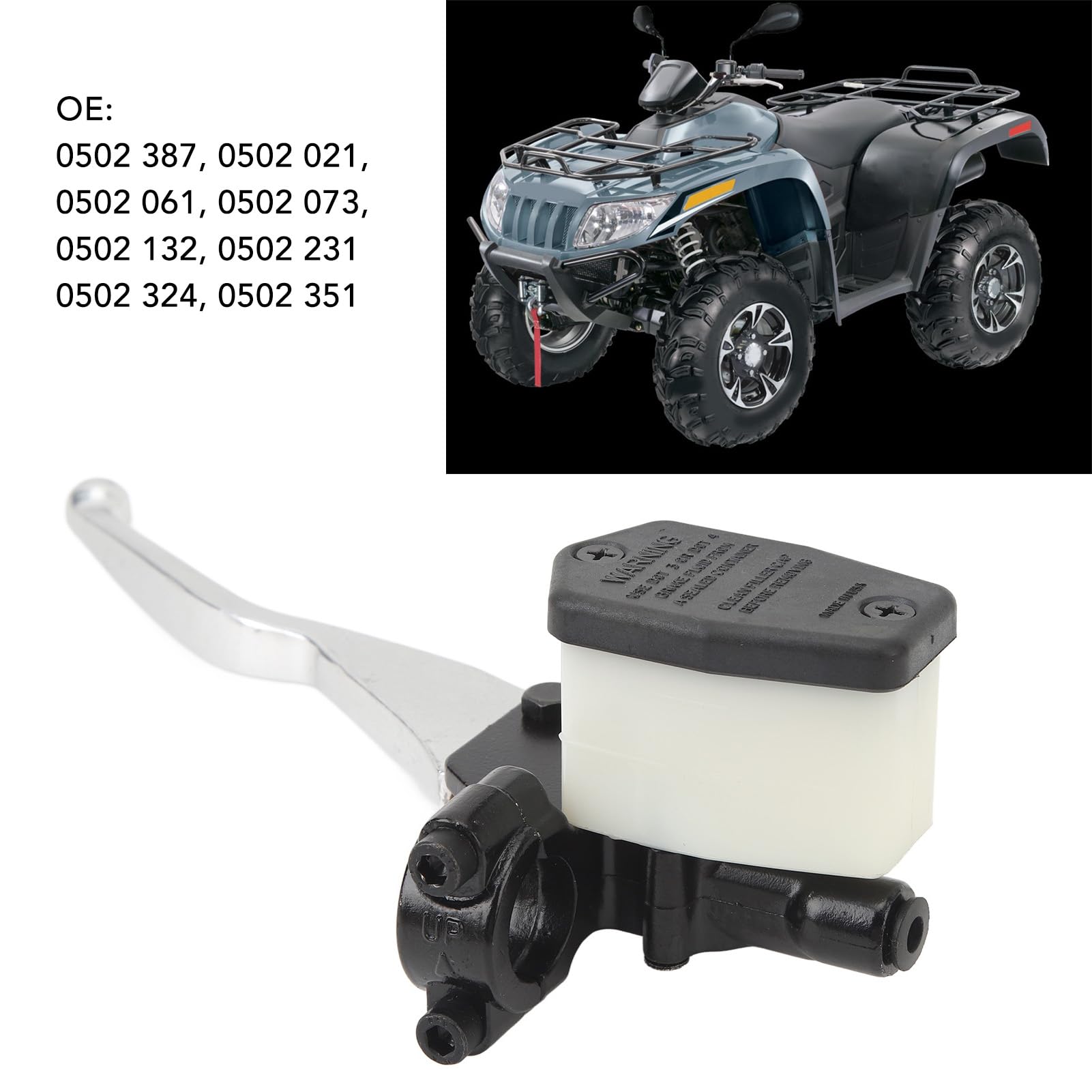 Mabutingti Rotor de disque de frein avant ou arrière pour Arctic Cat 250 300 400 500 650 700 Prowler 700 1000