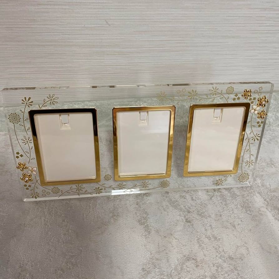 MIKIMOTO フォトフレーム パール付き装飾的な金色 MIKIMOTO ミキモト パール付きフォトフレーム 真珠 写真立て