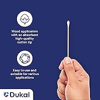 Vista 3 de Dukal Aplicador con punta de algodón 9006, no estéril, 6 pulgadas (10 bolsas de 100) (paquete de 1000)