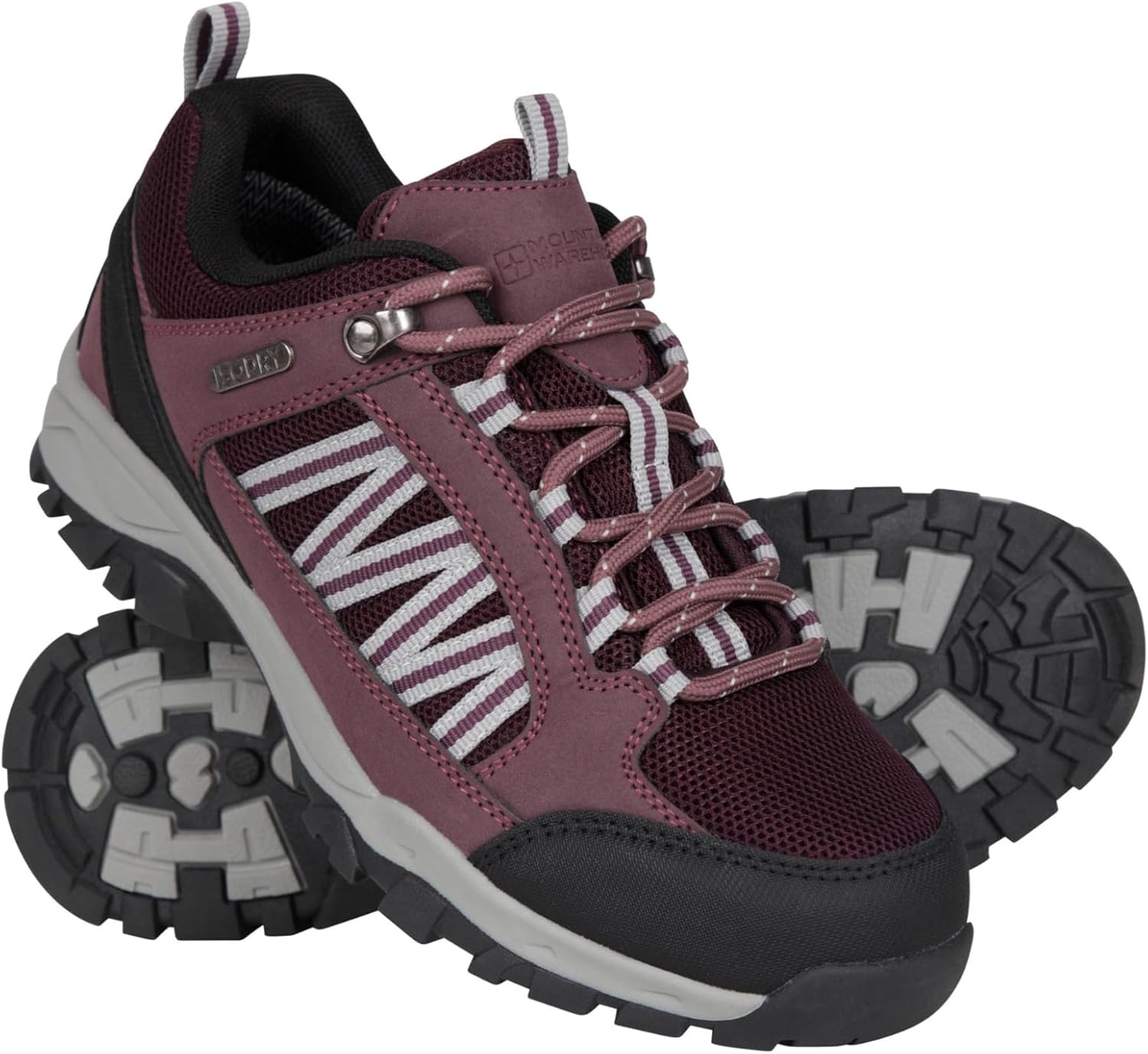 Mountain Warehouse Path Womens Waterproof Hiking Shoes - Breathable Trekking Shoes for Women with Mesh Lining High Shaft - For Trekking and Camping