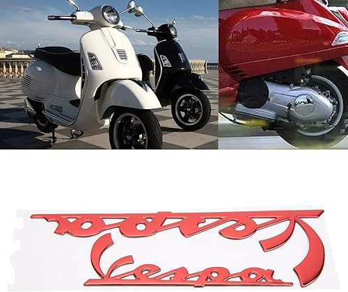 Miniatura 3 de Fydun Adhesivos de emblema de motocicleta, 3 dimensiones de resina reflectante para Vespa GTS300 LX125 LX150 IE Sprint Primavera 300 LX LXV Super