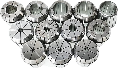 Miniatura 2 de ER40 Juego de pinzas de resorte de 1/8-1-1/8 pulgadas, juego de pinzas de resorte de acero al carbono para herramientas de torno de grabado y