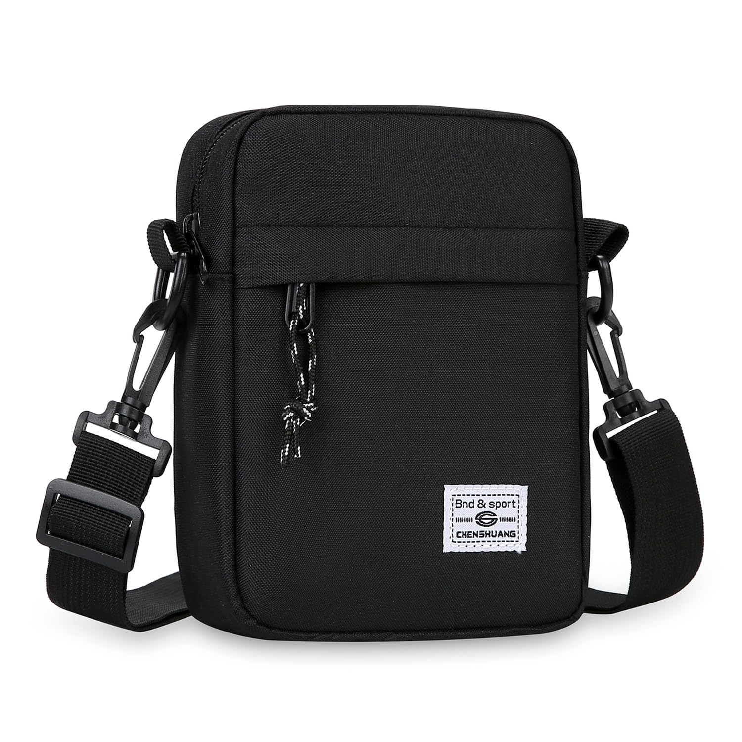 Umhängetasche Herren Schultertasche Crossbody Herrentasche Handytasche Herrenhandtasche Kleine Umhängen Tasche Shulder Bag Messenger für Freizeit Urlaub Ausflug (Schwarz Herrentasche Shoulder Bag)