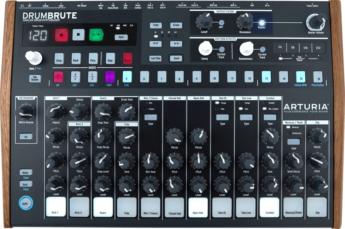 Amazon | Arturia DrumBrute アナログドラムマシン | ドラムセット 