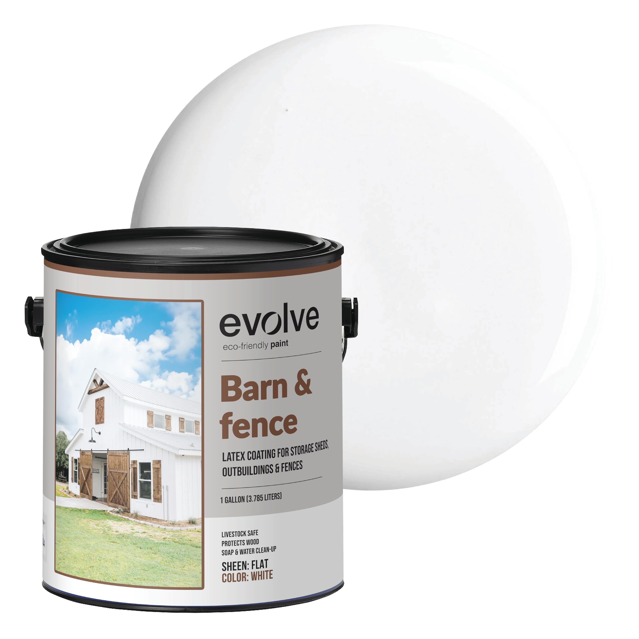 EVOLVE Barn & Fence Flat White
