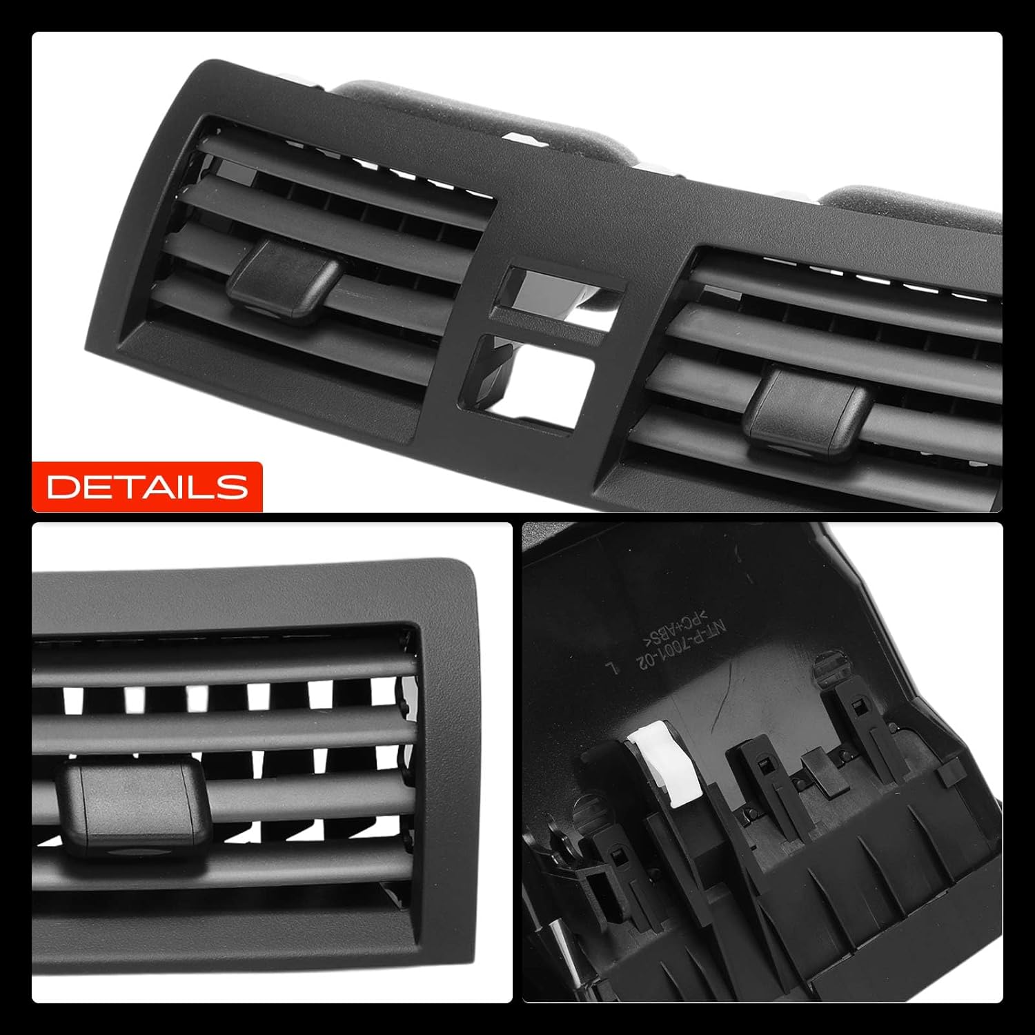 A-Premium Dash A/C Air Vent Grille Panel Compatible with Toyota Camry 2006-2011, Center Dash