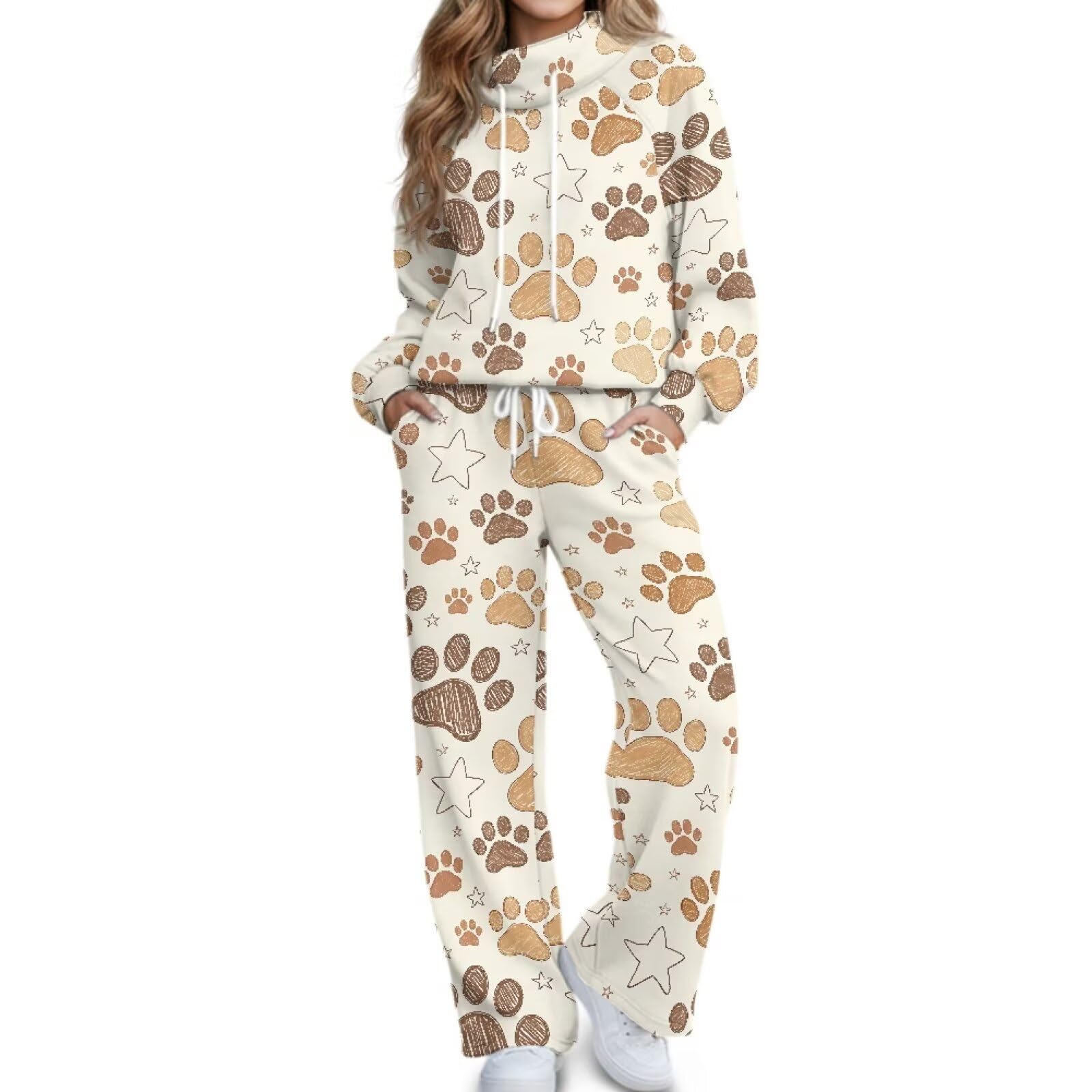 COEQINE Conjunto de camiseta y pantalones para mujer, 2 piezas, XS-XL