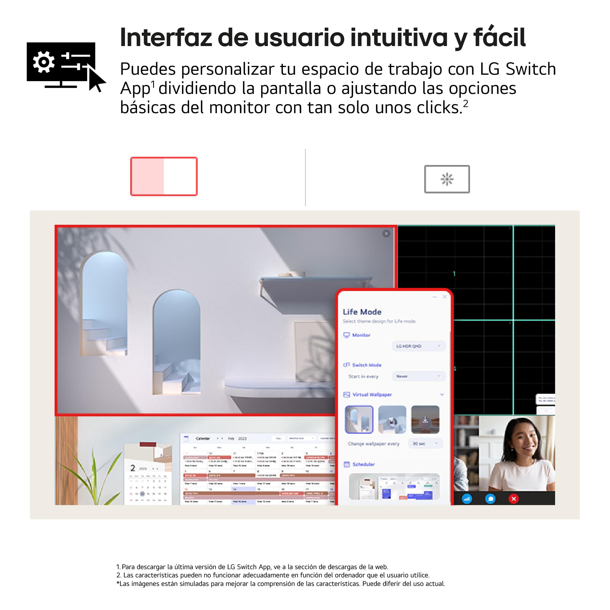 LG 27US500-W - Monitor 4K UltraHD 27", Panel IPS 3840x2160 (16:9), HDR10, Super Resolution+, DCI-P3 90%, 2× HDMI 2.0 y DisplayPort 1.4, 60 Hz, 5 ms, Inclinación Ajustable, Blanco