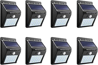 Lixada Lape Solaire Extérieur Jardin, Luières De Hangar Sensibles à L