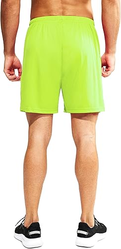 Miniatura 5 de MIER Pantalones cortos deportivos para hombre, para correr, gimnasio, entrenamiento, 5 pulgadas, de secado rápido, pantalones cortos ligeros con