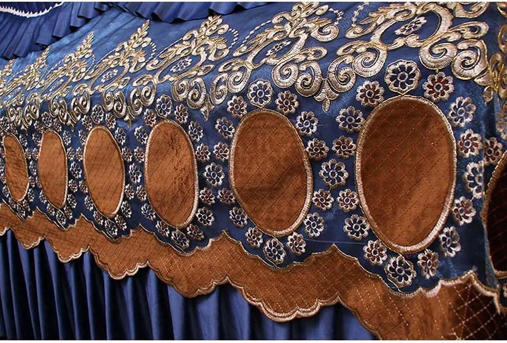 Full Cover Vertical Piano Cover European Luxury Embroidery Dust Cover Piano Cover Cloth image 3