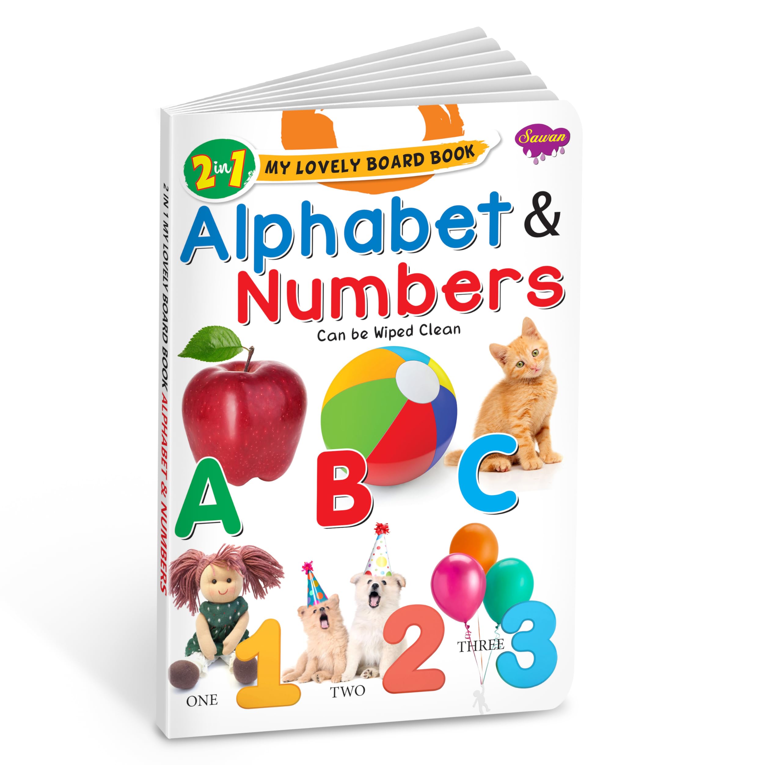 洋書 I know the alphabet 11 books (NEW) 2 in 1 My Lovely Board Book | Alphabet and Numbers : Sawan, Manoj