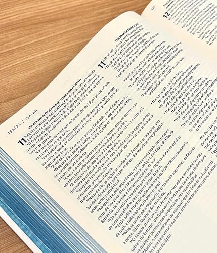 Bíblia Sagrada Holy Biblie - Bilíngue - Português e inglês - Peace