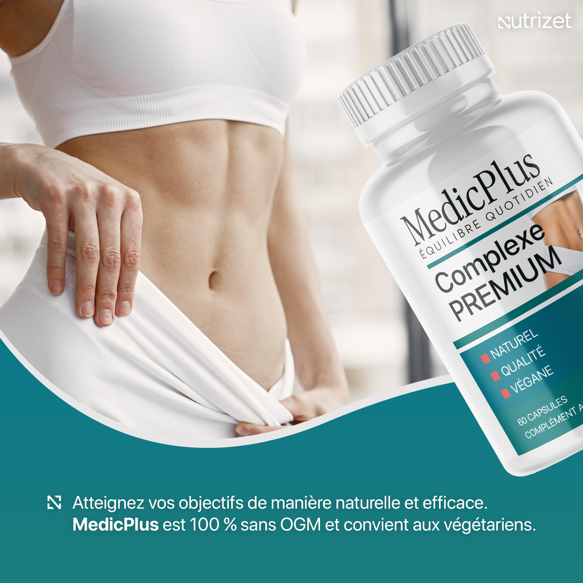 MedicPlus Gélules - Ingrédients Naturels pour Hommes et Femmes - 60 Capsules pour 1 Mois