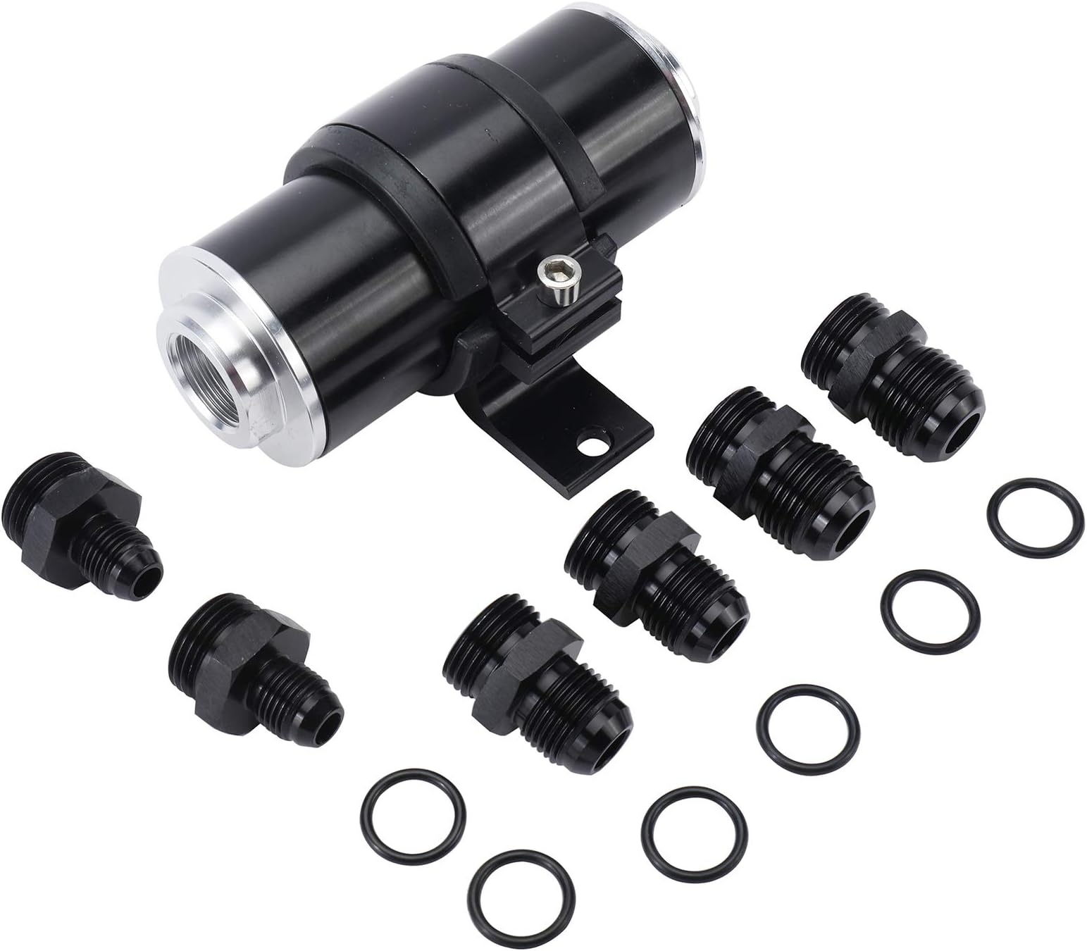 Toolly 50mm Air Filter 100 Micron Cleanable Inline Fuel Filter Mount