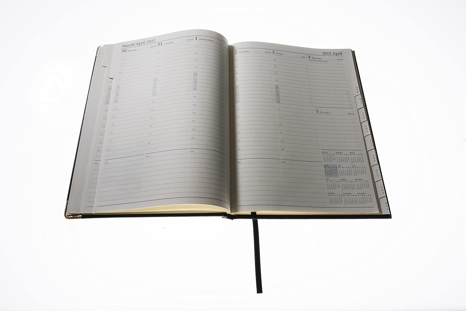 Collins Classic Manager Week with Appointments 2022 Diary - Black