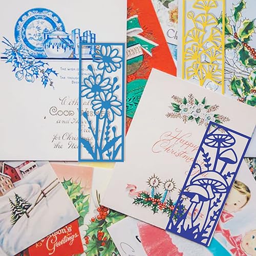 Miniatura 6 de ORIGACH 10 piezas de metal para marco de plantas de flores, troqueles de corte para primavera, verano, otoño, temas de flores, troqueles de metal