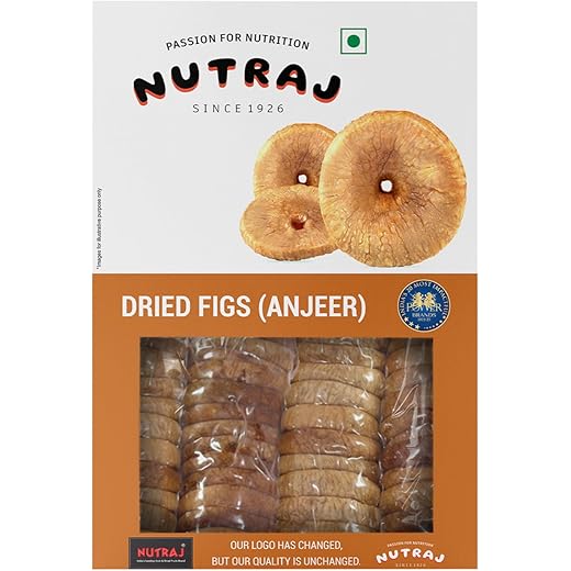Nutraj Afghani Anjeer Dried 500g Pack | Figs | Dry Fruits | Nuts | Grocery Items