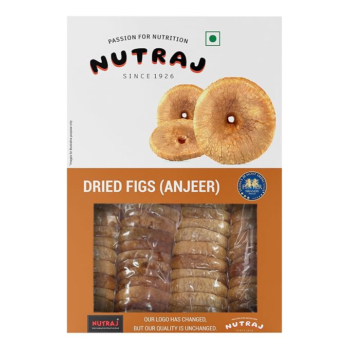 Nutraj Afghani Anjeer Dried 500g Pack | Figs | Dry Fruits | Nuts | Grocery Items