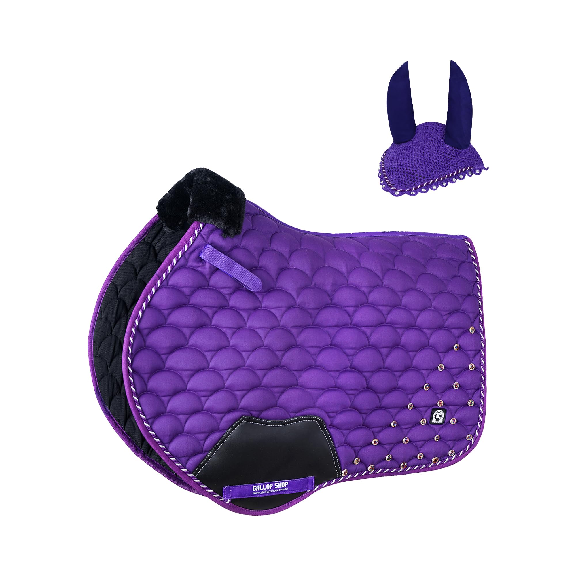 Close Contact Jewel Umbrella Style Saddle Pad / Horse Cloth (Purple, Full) — image 1