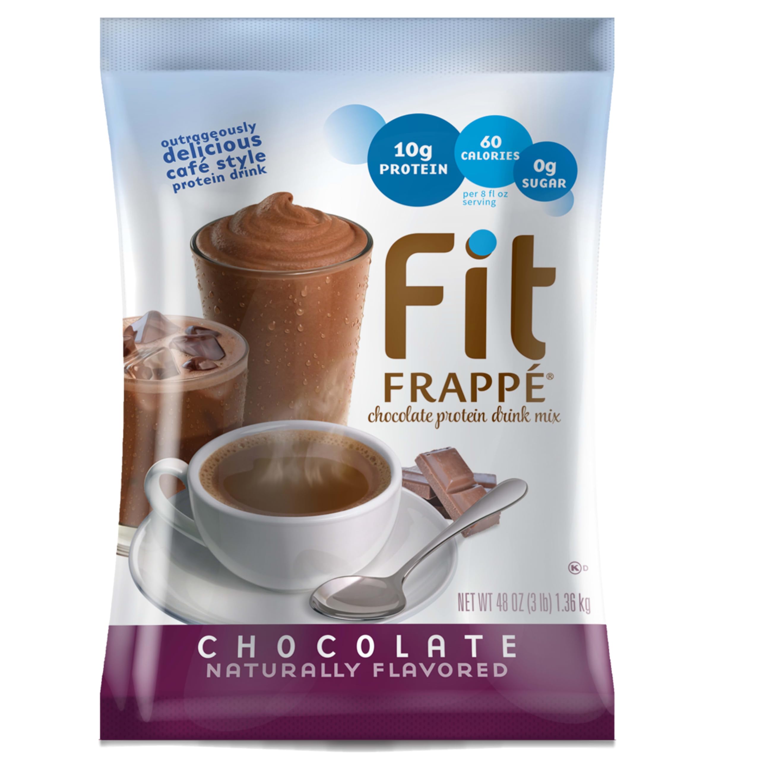 Big Train Fit Frappe Chocolate Protein Beverage Mix, 3 Pound (Pack of 1)