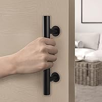 Vista 9 de Wright Products Barn Door Pull and Flush Mounted Handle Set - Matte Black Interior Door Handle Set for Interior Barn Doors - Includes Hardware, 1