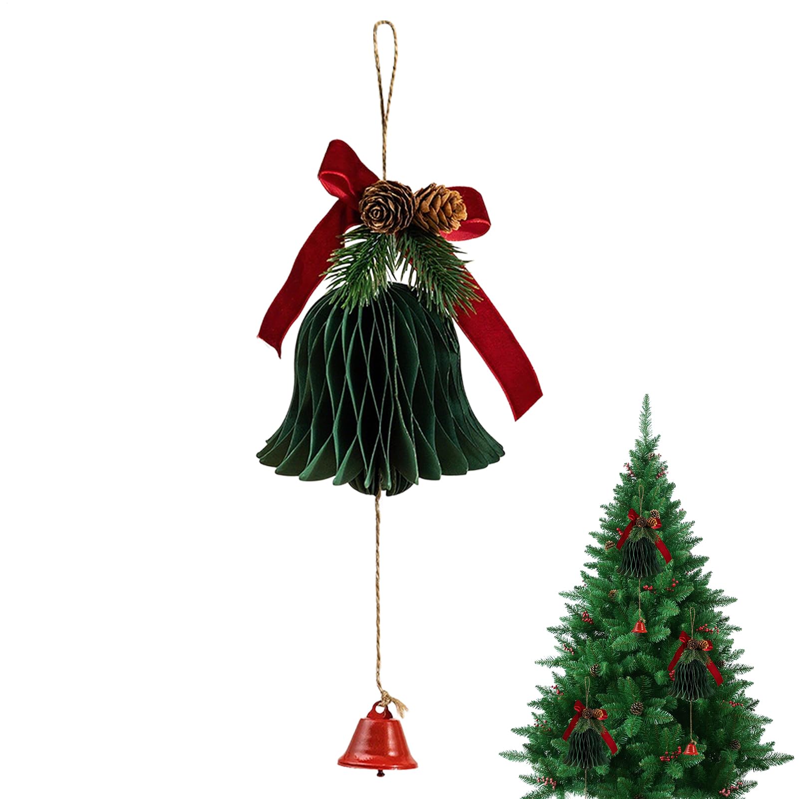 Campane Per Albero Di Natale Campanelli di Carta
