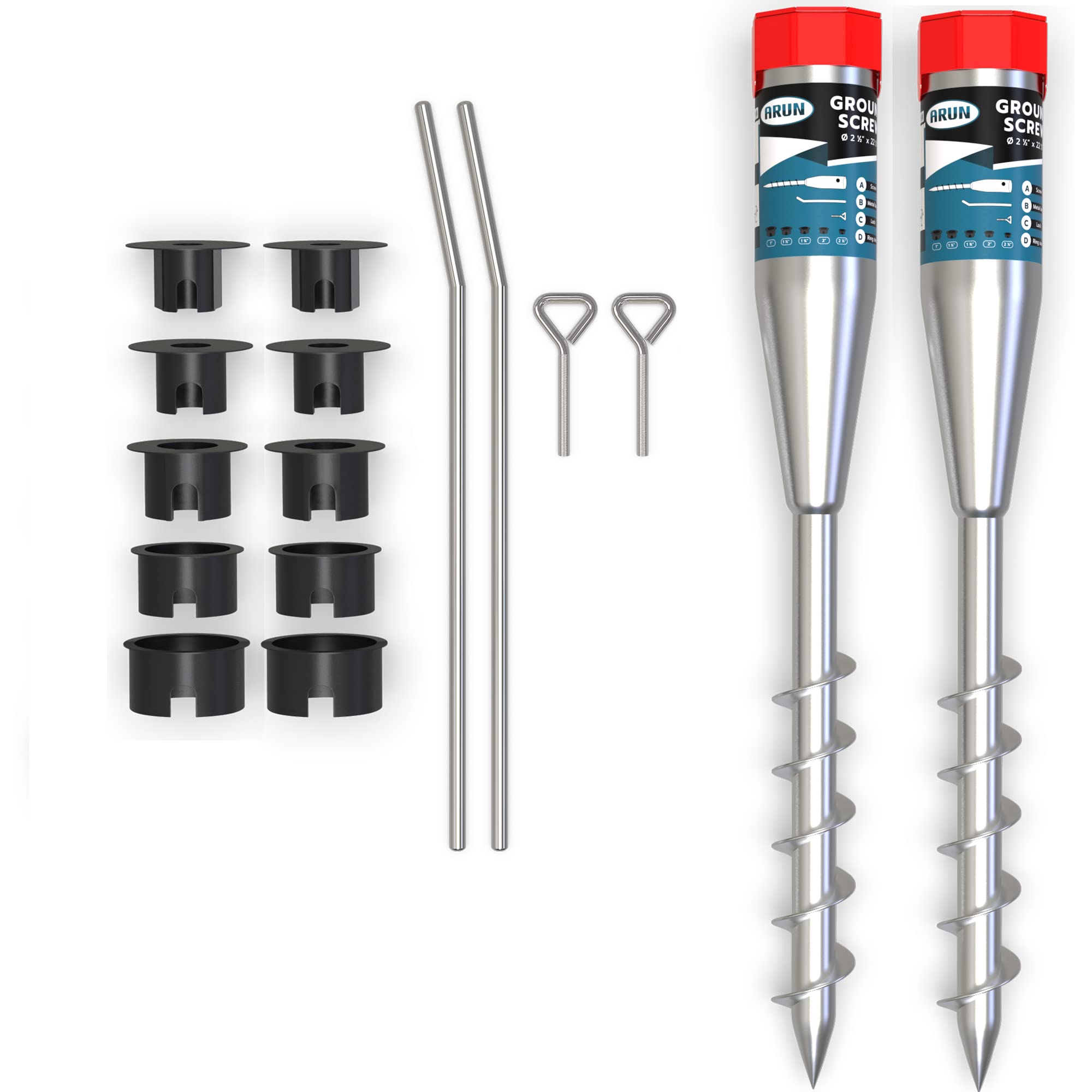 Buy No Dig Ground Screw Anchor for Ground Post Stakes of 0.82.5 Inches