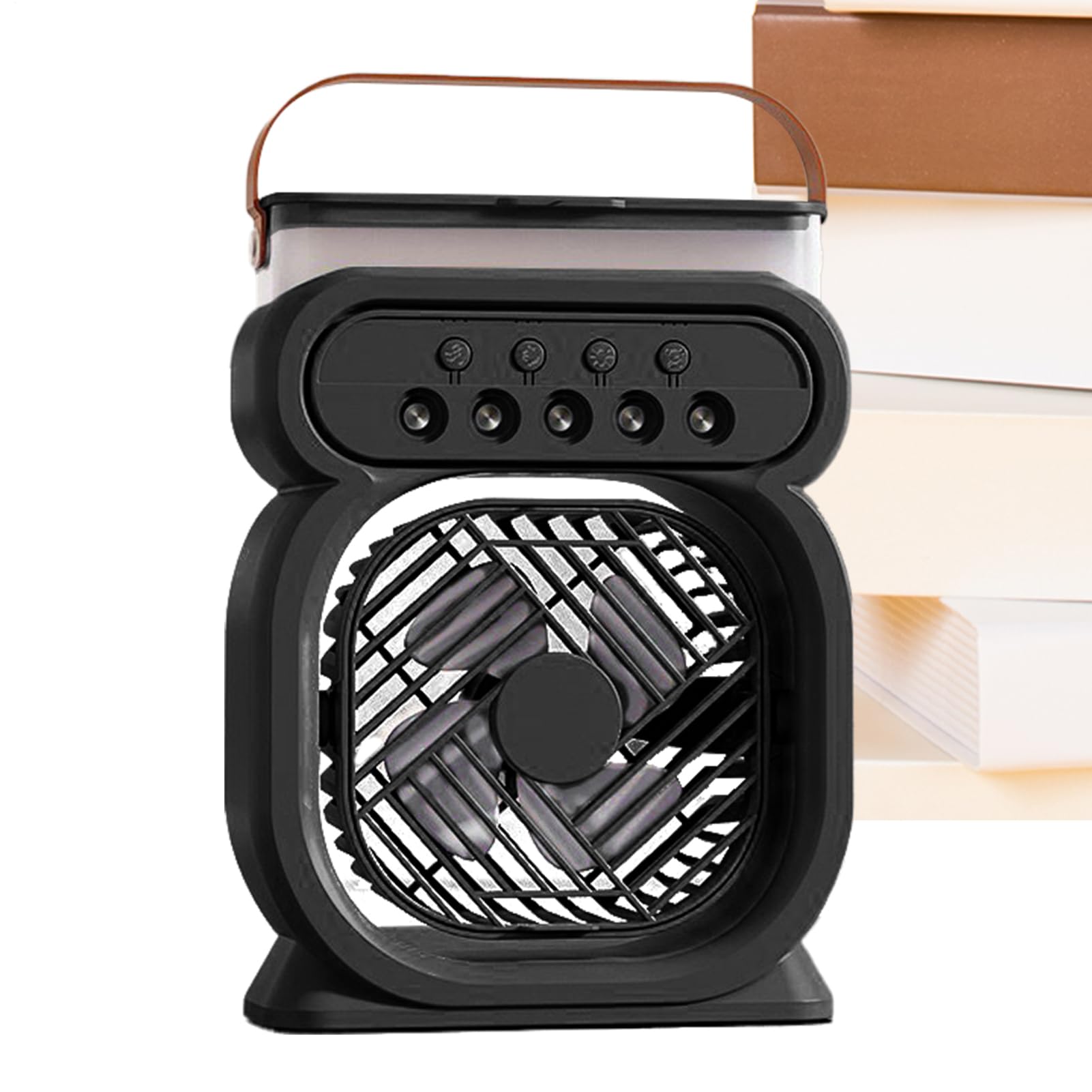 Ventilateur de table personnel pour camping et chambre avec brumisateur silencieux sans fil