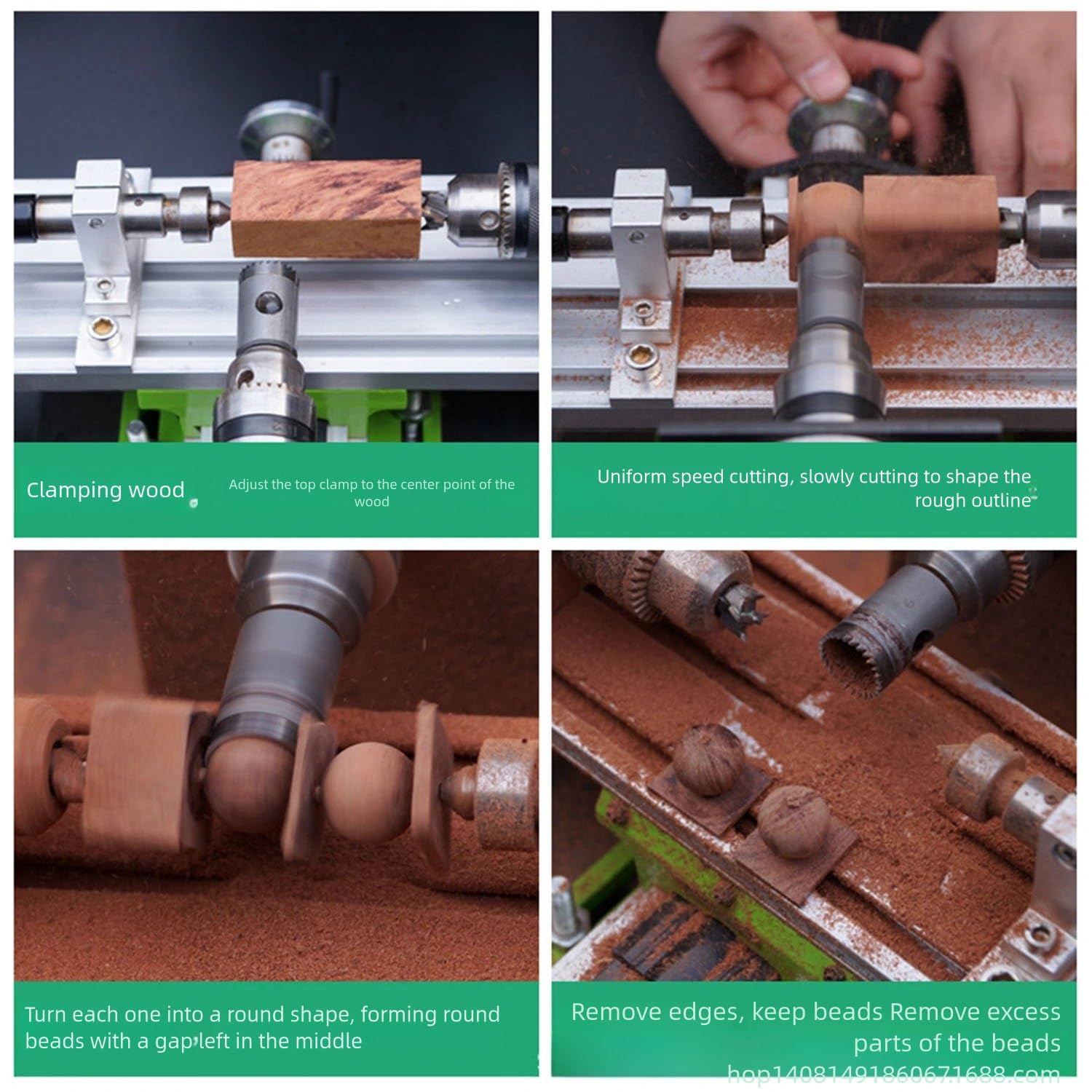 Standardowość narzędzi Mini tokarka do metalu o mocy 1200 W do obróbki drewna i polerowania metalu, długość zacisku 0-120 mm, maks. średnica 25 mm, narzędzie do wiercenia i szlifowania
