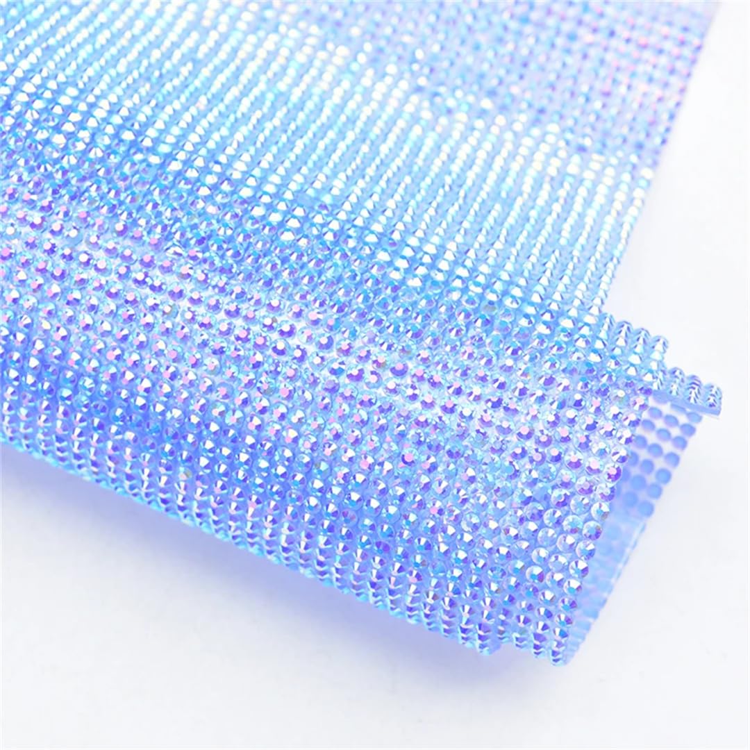24X40cm Resina Strass Applique Foglio Ferro Su Mesh Trim Per Fai Da Te Abbigliamento Artigianato Gioielli E Decorazione Auto Oro Argento Strass Nastro